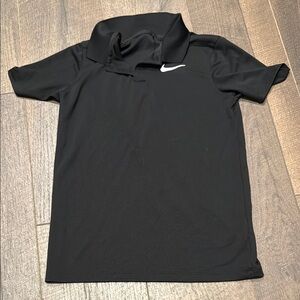 Nike Black Polo with White Swoosh